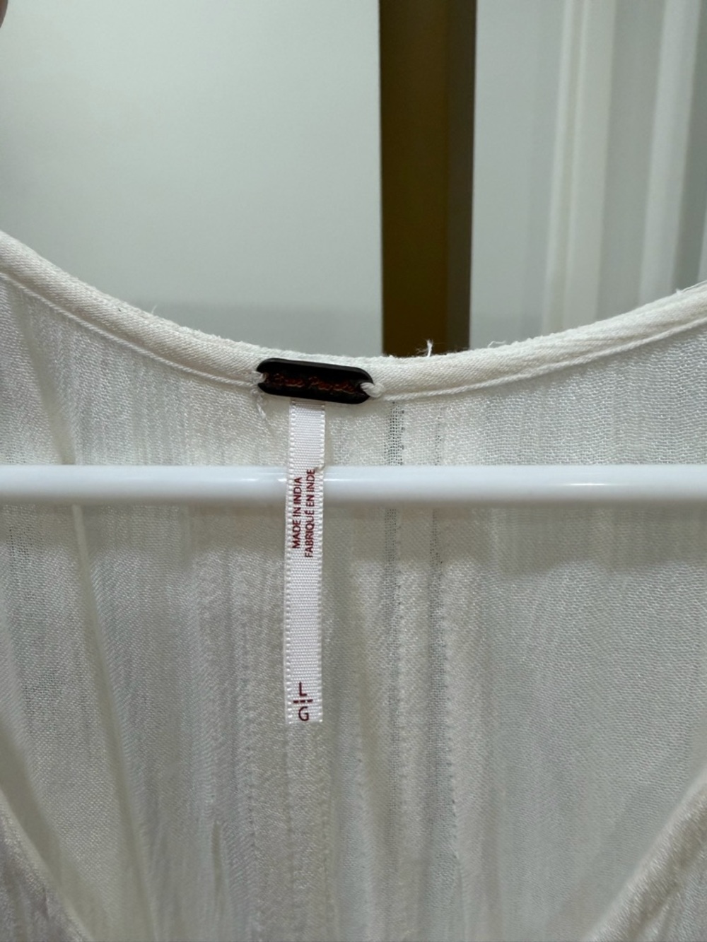 Free People Snow Angel Mini Dress in Ivory - Picture 4 of 6